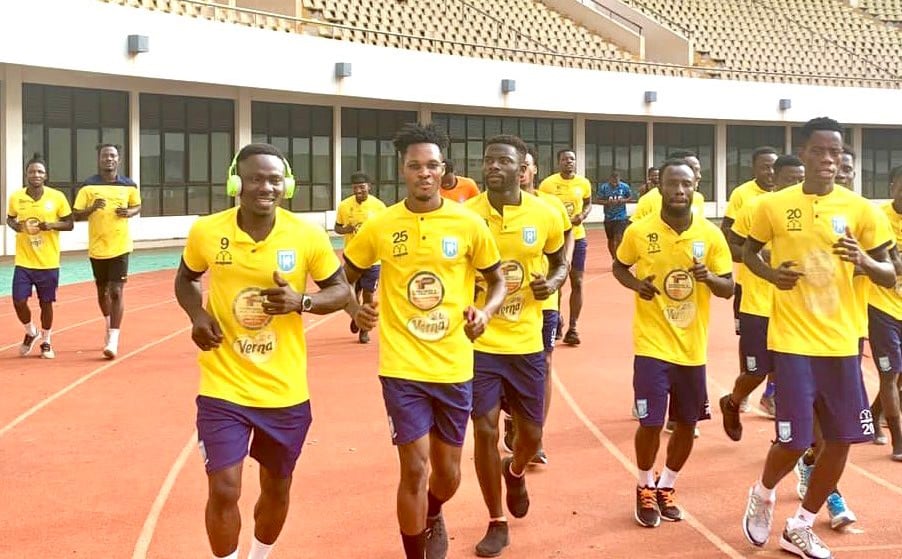 Accra Lions vs Real Tamale lineups, H2H - Ghana Premier League (GPL) 2 Real Tamale players during training