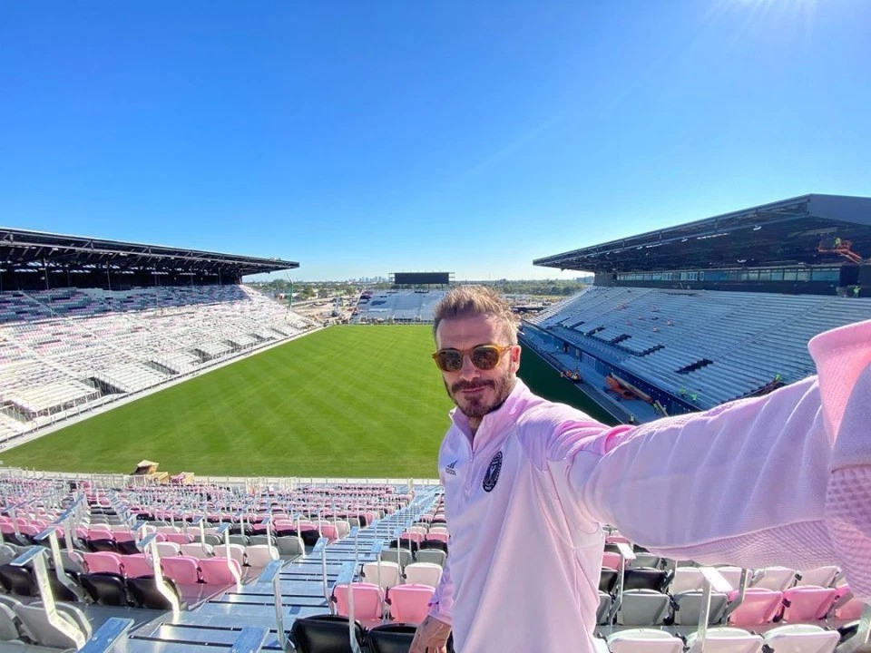 David Beckham Flaunts Inter Miami’s New Pink Stadium Beckham Inter Miami’s New Stadium