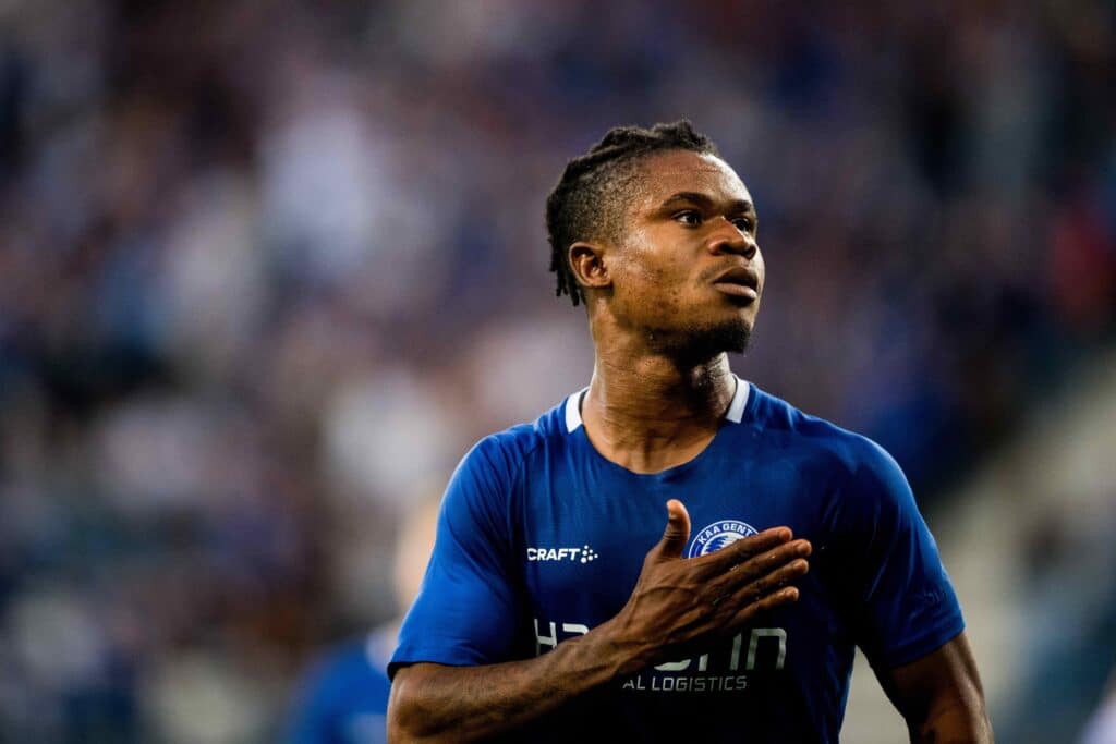 Are you watching Daniel Levy? Gift Orban bags hat-trick in message to Spurs 2 Gift Orban, Gent and Nigeria Super Eagles striker