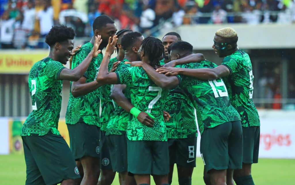 Mozambique vs Super Eagles lineups, H2H - 2023 friendly 1 Super Eagles team celebrate a goal