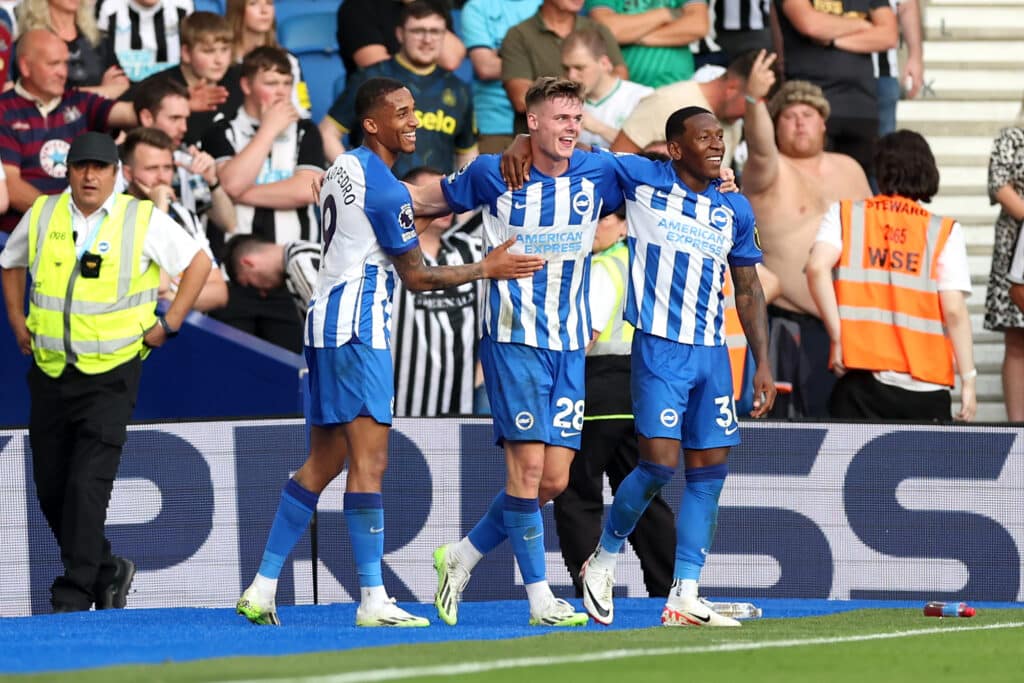 Brighton vs Bournemouth lineups, 3 predictions - Semenyo the Cherries game changer 2 Brighton and Hove Albion's Evan Ferguson (centre) celebrates scoring their side's second goal of the game