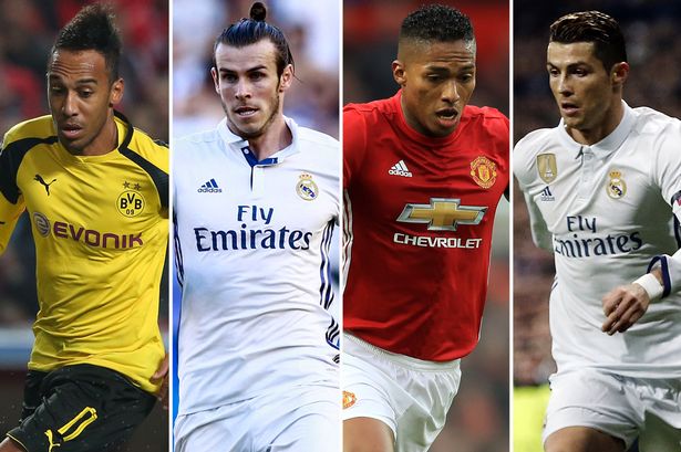 Top Ten World’s Fastest Footballer Revealed, Aubameyang Beats Mo Salah top ten fastest footballers in the World 2020